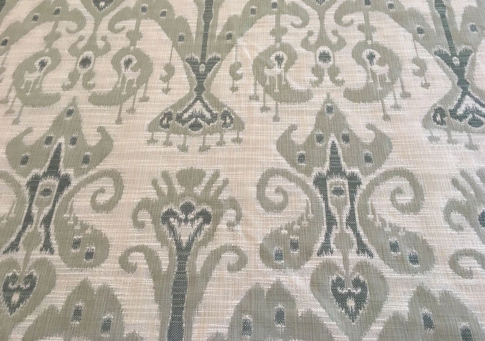 Kravet Light Green Beige Ethnic Ikat Upholstery Fabric 4.90 yd (31446-135)