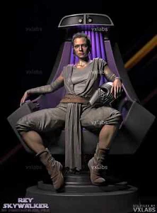 Rey Skywalker (Palpatine Version) Statue 3D Print Unpainted/Unassembled - Picture 1 of 6