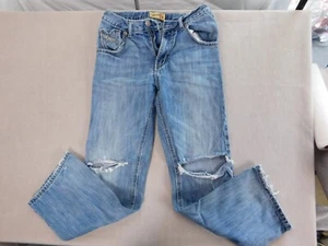 Wrangler 20X Straight Leg Boy's Jeans 16 Reg 55394 Distressed - Picture 1 of 22