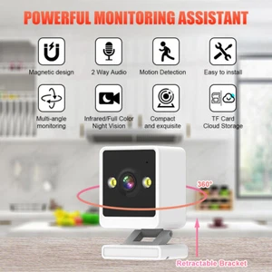 2MP 1080P HD WiFi CCTV Camera Baby Monitor Wireless IP Security Indoor Home Cam - Picture 1 of 11