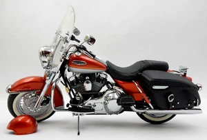 Harley-Davidson Road King 1999 motocicleta y casco Franklin como nuevo, fundido a presión 1:10 - Imagen 1 de 19
