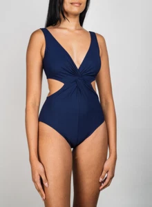 Traje de baño Karla Colletto NEGRO Basics con aros MONOKINI talla 8 - Imagen 1 de 5