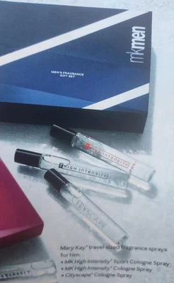 Mary Kay MK Men's Fragrance  Set of 3 Fragrance Travel Spray New In Box - Image 1 of 2