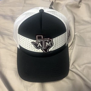 Texas Am Adidas Truckermütze schwarz Schaumstoff verstellbar - Bild 1 von 4