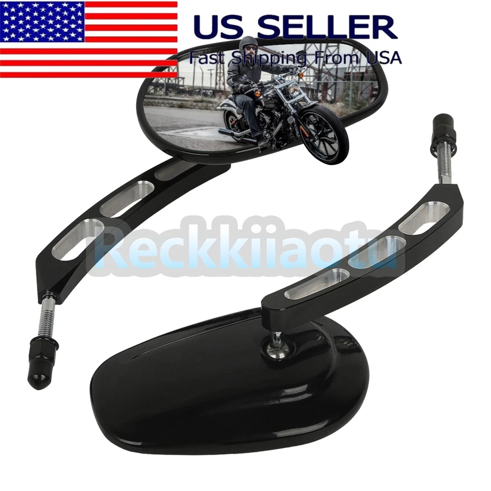 Espejos retrovisores 8 mm para Harley-Davidson Softail/Heritage Softail motocicleta Foto 1 de 4