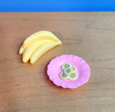 COCINA LITTLES MATTEL RARO REBANADAS DE PLÁTANO FRUTERO ACCESORIOS COMIDA BARBIE DIFÍCIL DE ENCONTRAR Foto 1 de 3