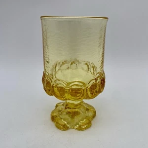 Franciscan Tiffin Madeira Cornsilk Yellow Footed Vintage Wine Water Glass - Picture 1 of 4