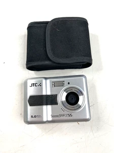 JTC Digitalkamera Speed Shot X 55 5.0 Megapixel silber incl. Hülle - Picture 1 of 4