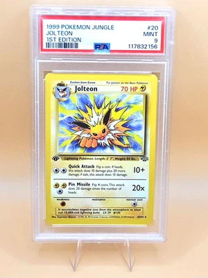 Pokemon Card 20/64 Jolteon Regular 1st Edition Jungle English - PSA 9 NEW CERT - Image 1 of 2