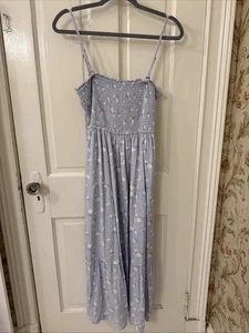 Hollister Women's Floral Sundress Dress Medium M Removable Straps Strapless - Picture 1 of 7