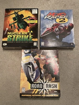 EA Big Box Games - Road Rash & Moto Racer 2 & Nuclear Strike Walmart Edition - Image 1 of 4
