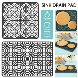 Silicone Sink Protector Heat-Resistant Sink Liner Mat Non-Slip Cuttable sdhaq - Picture 1 of 15