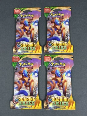 Pokémon XY Roaring Skies Sleeved Booster Pack (Lot of 4) Deoxys Art Set Sealed - Image 1 of 3