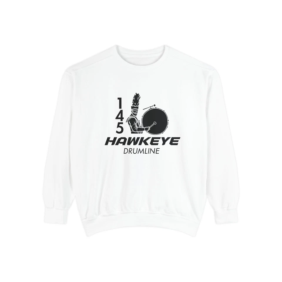 Sudadera teñida con prendas Hawkeye Drumline, suéter informal, amante de la música [...] Foto 1 de 1