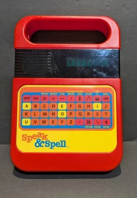 Clásico Juego Electrónico de Aprendizaje Speak and Spell Kahootz De Colección Funciona Foto 1 de 4