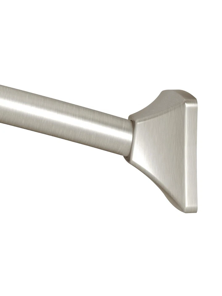 Varilla de ducha curva Moen 72" con cubiertas decorativas | CSR2164BN | Níquel cepillado Foto 1 de 1