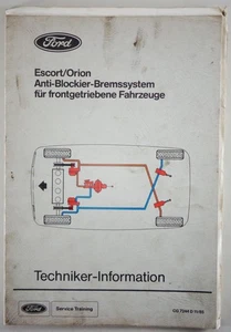 Información Técnica Servicio Entrenamiento Escort / Orion Anti Antibloqueo - Imagen 1 de 1