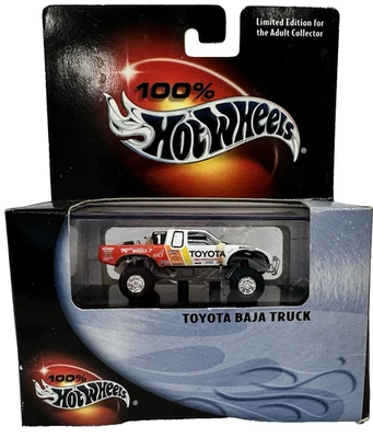 Camión Toyota Baja #1 raro Hot Wheels 100 % blanco lanzamiento sellado 2000 Foto 1 de 4