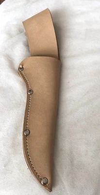 "Funda de cuchillo de hoja fija de cuero hecha a mano de 12' se adapta a hoja de hasta 6,5"" * Envío y devolución gratuitos" Foto 1 de 4
