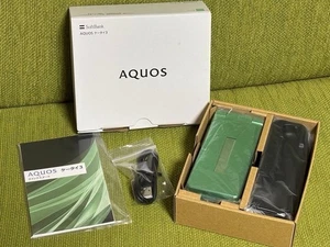 SHARP AQUOS Keitai 3 805SH Green Flip Phone SoftBank SIM Unlocked Japan - Picture 1 of 10