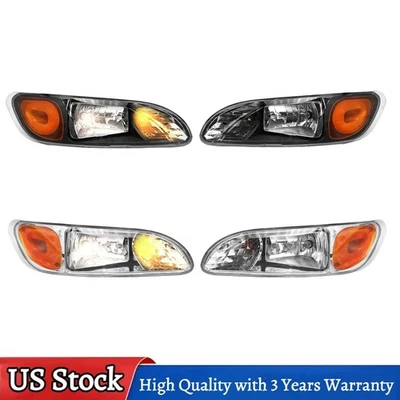 For Peterbilt 325/330/335/386/387 Pair Driver & Passenger Side Halogen Headlight - Image 1 of 4
