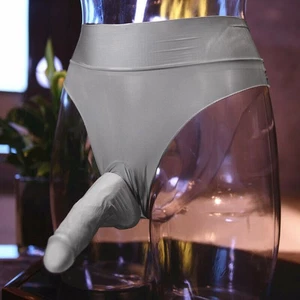 Herren Oil Shiny Slips Unterwäsche High Waist mit Etui JJ offen geschlossen Unterhose - Bild 1 von 27