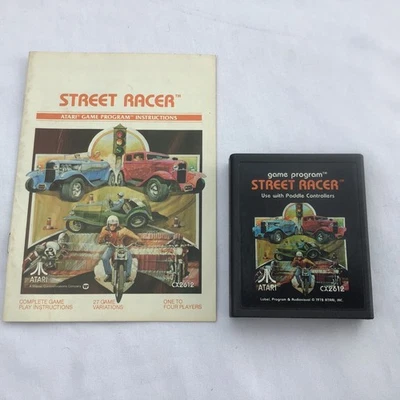1978 Street Racer Atari 2600 Game & Manual - Image 1 of 4