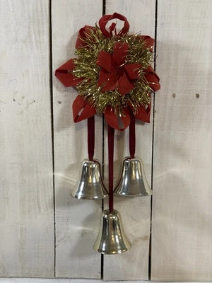 Campainhas de Natal vintage parede ou porta campainhas de metal caixa org - Imagem 1 de 4