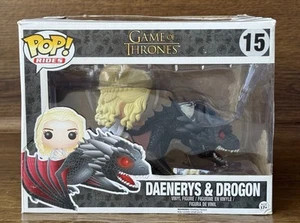 Funko POP Rides Game of Thrones Daenerys and Drogon Set 15 New - Picture 1 of 9