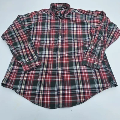 Tango By Max Raab Red Plaid Button Down Mens L/S Shirt XL - Image 1 of 4
