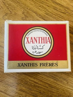 Pacchetto vuoto di sigarette XANTHIA anni 50-60 SVIZZERA - Immagine 1 di 3