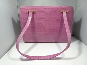 CHIC SPRING MAUVE CHARLES JOURDAN HANDBAG - Picture 1 of 7