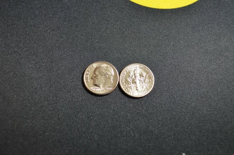 1989 D ROOSEVELT DIME BRILLIANT UNCIRCULATED FROM OBW ROLL Cover