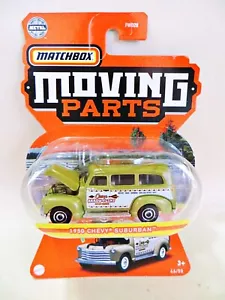 MATCHBOX MOVING PARTS '1950 CHEVY SUBURBAN, CAMP ARROW FLINT' MIB/BOXED/CARDED - Picture 1 of 5
