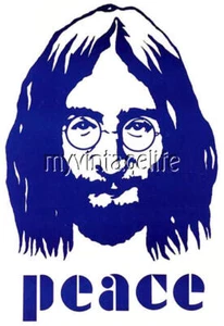 John Lennon Peace 2" x 3" Fridge Magnet Art vintage - Picture 1 of 3