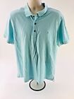 IZOD Mens Blue Short Sleeve Golf Polo Shirt Size XL 
