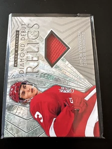 DD-SE Simon Edvinsson 2023-24 UD Black Diamond Diamond Debut Relics *Patch* - Bild 1 von 2