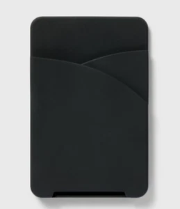 Cell Phone Wallet Pocket with MagSafe - heyday Black Silicone - Picture 1 of 1