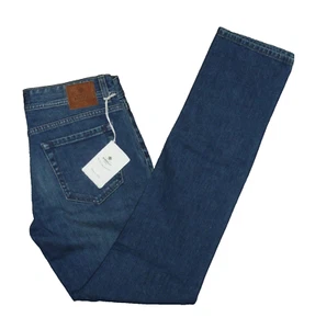LUIGI BORERELLI NAPOLI DENIM BLUE SLANT POCKETS SLIM FIT JEANS 31 X 32 NWT - Picture 1 of 10