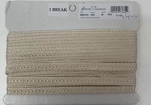 14 Metres Of Traditional British Trimmings Upholstery Braid , Cream Flat Braid - Picture 1 of 4