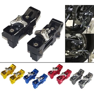 Rear Wheel Chain Adjusters Tensioners Set For 2014-2020 YAMAHA FZ07 MT-07 XSR700 - Picture 1 of 33