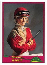 Julie Krone trading card (Horse Racing) 1994 Jockey Star #5