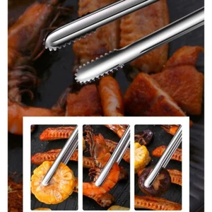 Hochwertige japanische Edelstahlzange perfekt zum Grillen und mehr - Bild 1 von 33