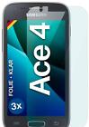 3x Film de Protection pour Samsung Galaxy Ace 4 D'Écran HD Clair Flexible Aucun