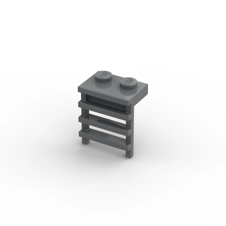 Lego 4x Leiter 1x2 2x2 ladder 4175 dunkelgrau dark bluish gray - Bild 1 von 1