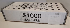 2007 James Madison Presidential Dollar Coins $1000 Sealed Unc BU Bank Roll Box - Picture 1 of 7