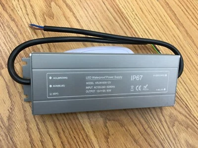 WaterProof Power Supply Transformer For LED Strip Light Module DC12V Out/ Indoor - Image 1 of 3