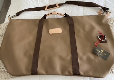 NWT NEW RETAIL $331 Jon Hart Designs WEEKENDER LARGE Duffle, Monogram “JOHN” - Image 1 of 4