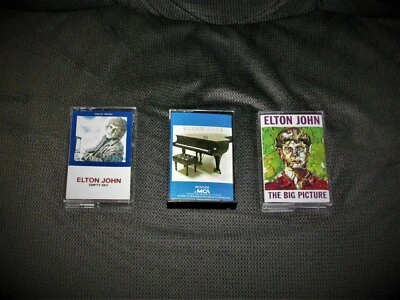 Elton John Cassette Lot of 3 Empty Sky/Here & There/The Big Picture 1969,76,97 - Image 1 of 2