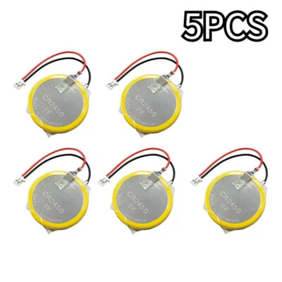 5pcs battery CR2450 with Square Hole Plug New 550mah For AFPX-BATT, FP-X series - Image 1 of 4